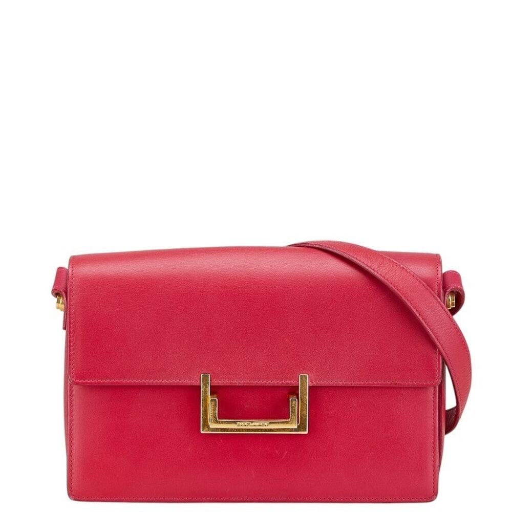 Saint Laurent Classic Loulou Leather Shoulder Bag Pink